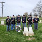 SVR members pose before Wm Vandykes grave