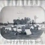 Period photo Civil War camp.