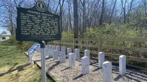 5th USCT soldiers were massacred at this spot, memorial markers honor them