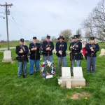 SVR members pose before Wm Vandykes grave